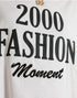 Dolce & Gabbana White Cotton 2000 Fashion Print Logo T-shirt